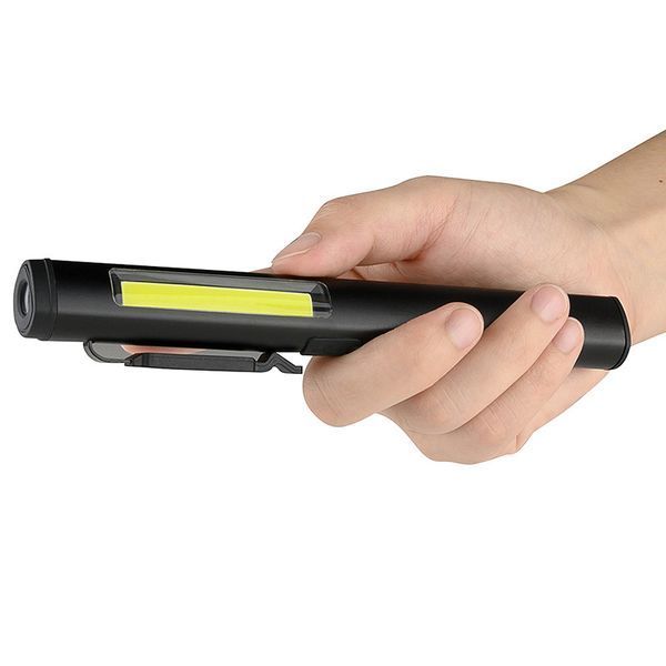 Фонарик светодиодный алюминиевый (COB+LED) с УФ, лазером и магнитом Pen Light PROTESTER PRO-FL0305S 2686619665 фото