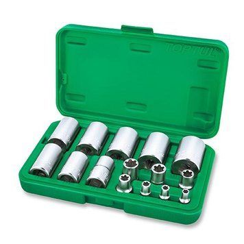 Набор головок Torx Plus EP 1/4", 3/8", 1/2" EP6-EP32 15ед. TOPTUL GAAI1501 2733082311 фото